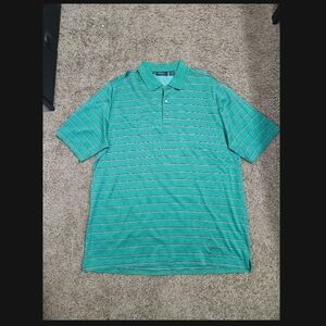 Bobby Jones Green Striped Men's Polo Shirt